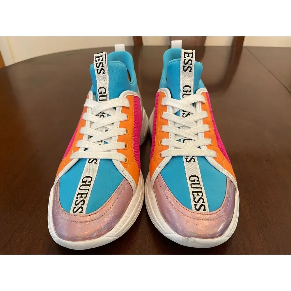 Guess Women's‎ Colorful Y2K 90s Lace Up Low Top Sneakers Size 9M
